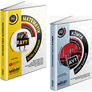 Miray Yayınları AYT Matematik - Kimya Soru Bankası Seti 2 Kitap 2023