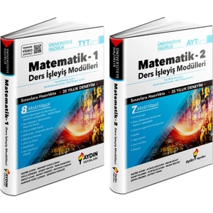 Aydın Yayınları TYT AYT Matematik Ders İşleyiş Modülleri Seti 2 Kitap 2023