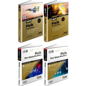 Aydın Yayınları TYT AYT Fizik Konu Özetli Soru + Ders İşleyiş Seti 4 Kitap 2023