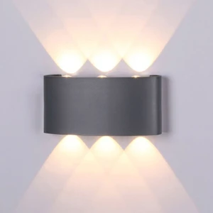 Full Reyon Antrasit Kasa 10 Watt Gün Işığı Iç Dış Mekan Dekoratif LED Aplik