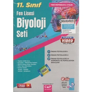 Çap Yayınları Çap Yayınları 11. Sınıf Biyoloji Fen Lisesi Seti 2023