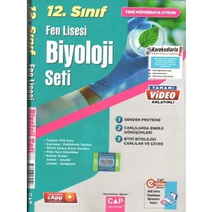 Çap Yayınları Çap Yayınları 12. Sınıf Fen Lisesi Biyoloji Seti 2023