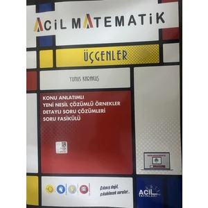 Acil Yayınları  YKS TYT - AYT Üçgenler Konu Anlatımlı Soru Fasikülü 2023