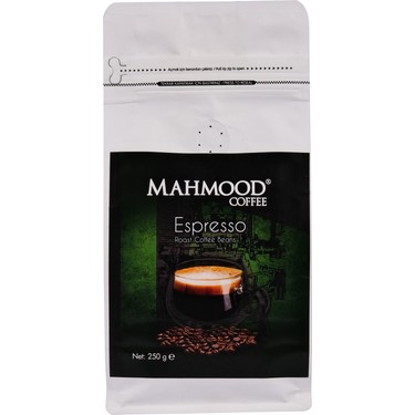 Mahmood Coffee Kavrulmuş Espresso Kahve Çekirdekleri 250 gr Fiyatı