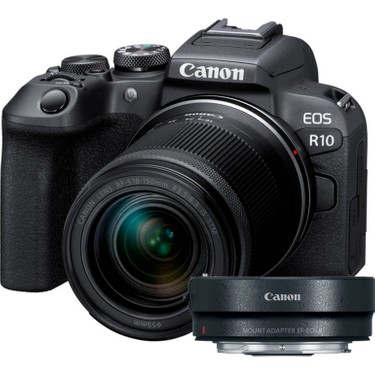 Canon Eos R10 Rf-S 18-150MM+ Ef-Eos R Adaptör Slr Aynasız Fiyatı