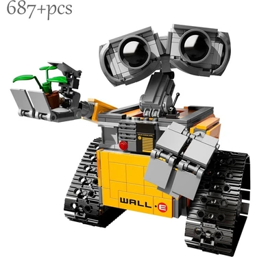 Shenzhen Xin Xin Disney 687 Parça Wall E Robot Yapı Oyuncak - Sarı  (Yurt