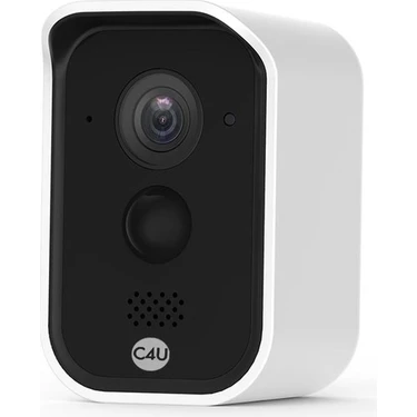 C4U Dış Mekan için Akıllı Güvenlik Kamerası Kızılötesi Gece Görüşlü IP Kamera HD 1080p - IP65 Suya