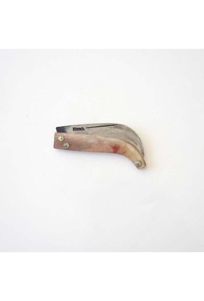 Tapan Bıçağı Tapan Aşı Bıçağı 17,5- 19 cm Koç Boynuzu Yay Çeliği Baba Dede Usulü Sarı