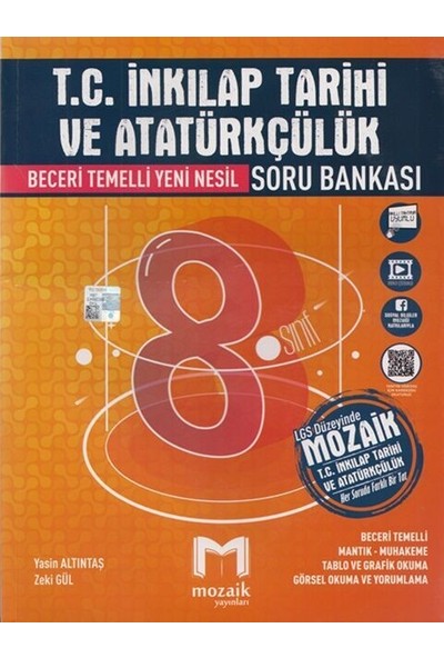 Mozaik Yayınları 8. Sınıf LGS T.c. Inkılap Tarihi ve Atatürkçülük Soru Bankası 2023