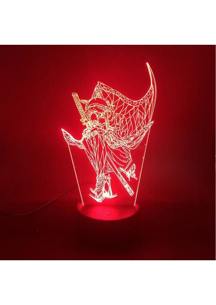 Demon Slayer 3D Küçük Gece Lambası Kochou Shinobu Renkli LED Gece Lambası