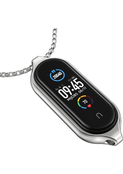 Xiaomi Mi Band 5 - 6 Için Paslanmaz Ste Saat Kolye - Gümüş (Yurt Dışından) modelleri