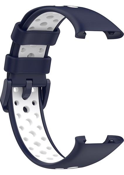 Xiaomi Mi Band 7 Pro Için Tpu Saat Kayışı - Koyu Mavi - Beyaz (Yurt Dışından)