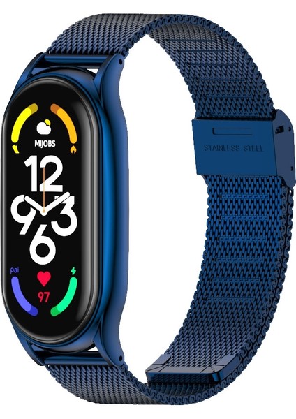 Xiaomi Mi Band 7 - 7 Nfc Için Milan Toka Artı Saat Kayışı - Mavi (Yurt Dışından) fiyatları