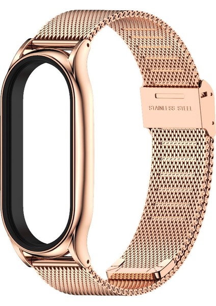 Xiaomi Mi Band 7 - 7 Nfc Için Milan Toka Artı Saat Kayışı - Pembe Altın (Yurt Dışından)