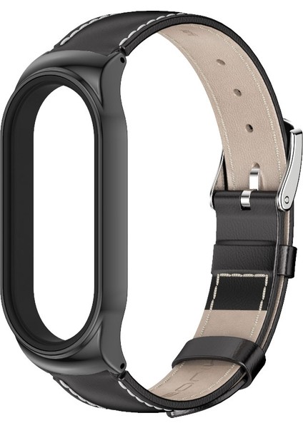 Xiaomi Mi Band 7 - 7 Nfc Için Üst Katman Saat Kayışı - Siyah (Yurt Dışından)