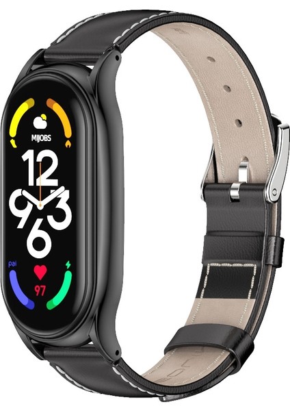 Xiaomi Mi Band 7 - 7 Nfc Için Hakiki Deri Saat Kayışı - Siyah (Yurt Dışından) fiyatları