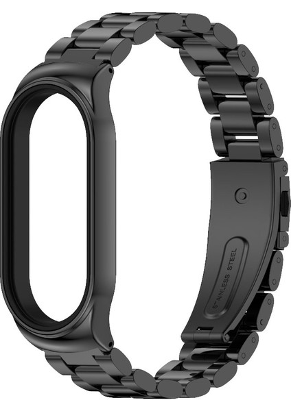Xiaomi Mi Band 7 - 7 Nfc Için Cs Paslanmaz Ste Saat Kayışı - Siyah (Yurt Dışından)