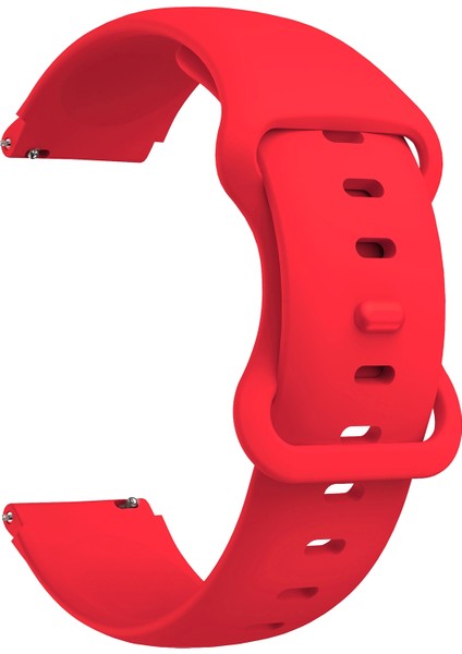 Silikon Akıllı Saat Kordonu - Kırmızı (Yurt Dışından)