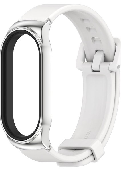 Xiaomi Mi Band 7 - 7 Nfc Için Silikon Saat Kayışı - Beyaz - Gümüş (Yurt Dışından)
