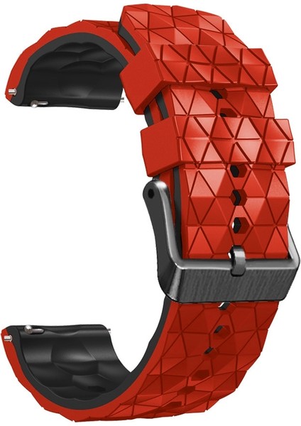 Xiaomi Haylou Rt2 LS10 Için Silikon Kayış - Kırmızı - Siyah (Yurt Dışından)