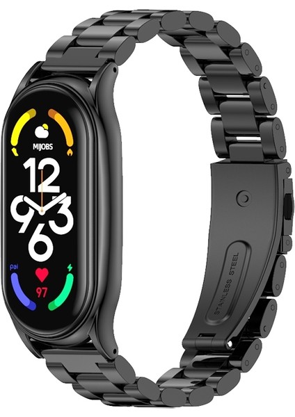 Artı Xiaomi Mi Band 7 - 7 Nfc Için Paslanmaz Ste Saat Kayışı - Siyah (Yurt Dışından) fiyatları