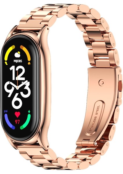 Artı Xiaomi Mi Band 7 - 7 Nfc Için Paslanmaz Ste Saat Kayışı - Pembe Altın (Yurt Dışından) fiyatları