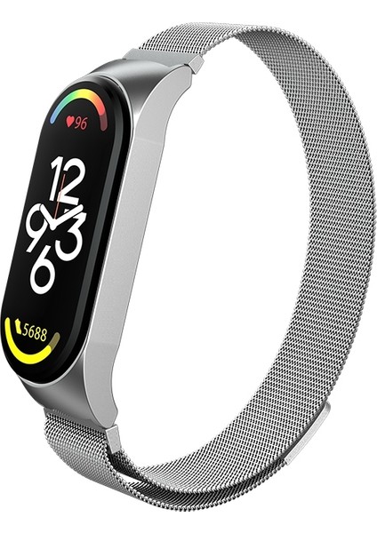 Xiaomi Mi Band 7 Için Metal Saat Kayışı - Gümüş (Yurt Dışından)