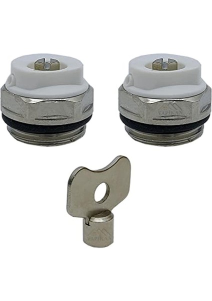 Yapıkan 2 Adet Radyatör Petek Havlupan Purjör Hava Alma Tapası, 1 Adet Radyatör Havlupan Petekten