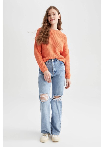 Coool Regular Fit Bisiklet Yaka Kazak L2567AZ22AU modelleri