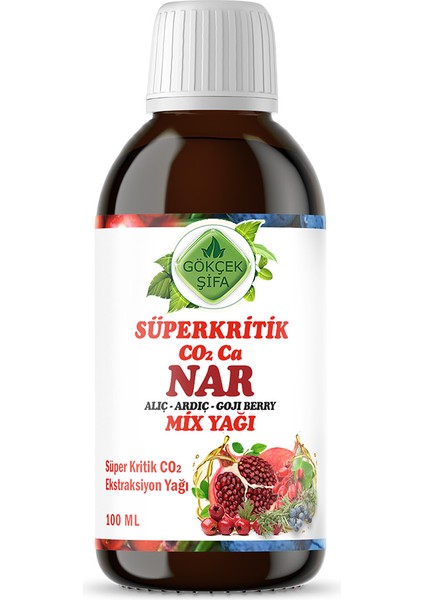 Nar Süperkritik Mix Yağı 100 ml (POMEGRANETE SUPERCRİTİCAL MİX OİL)