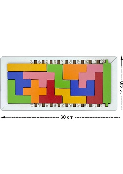 Ahşap Tetris Eğitici Oyun Seti