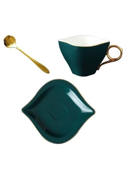 Lüks Avrupa Tarzı Kahve Fincanı Set Porselen Öğleden Sonra Çay Yeniden Kullanılabilir Eko Dostu Mate Kupası Seyahat Tazas Ev Ürünleri 50 | Teacup tabak Setleri (Yurt Dışından)