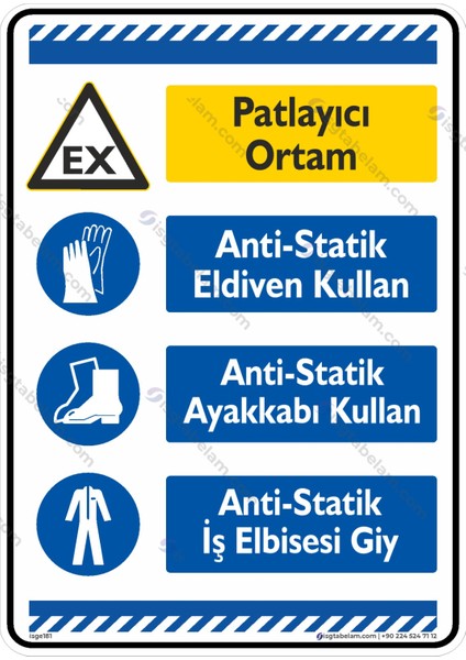 Patlayıcı Ortam/25x35cm/Etiket