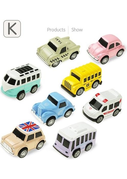 12 Stiller Mini Diecast Araba Alaşım Araçları Çekin Model Oyuncak Mühendislik Kamyon Taksi Otobüs Oyuncaklar Araba (Yurt Dışından) modelleri