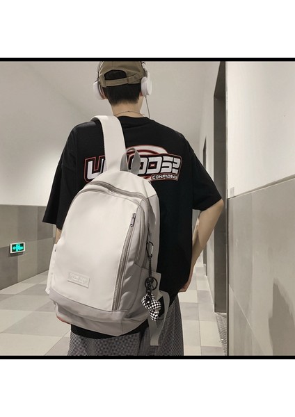 Wizmy Okul Çantası Erkek Ortaokul Öğrencileri Sırt Çantası Yeni Kadın Okul Çantası Lise Üniversitesi Büyük Kapasiteli Sırt Çantası (Yurt Dışından)