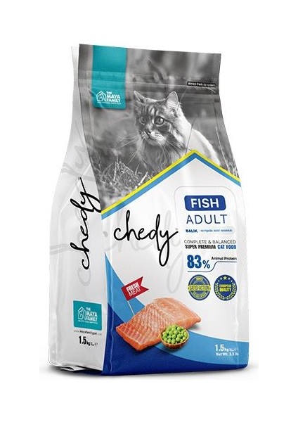 Chedy Balıklı Yetişkin Kedi Maması 5 kg
