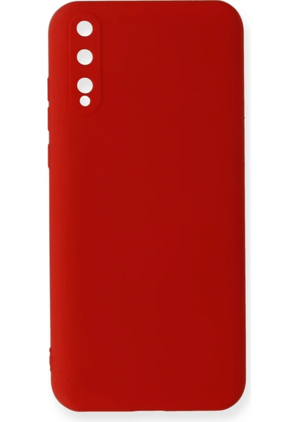 Happycase Huawei P Smart S Kılıf Nano Içi Kadife  Silikon - Kırmızı