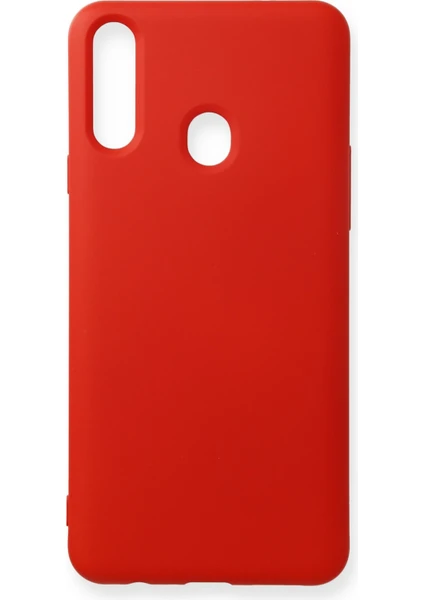 Happycase Huawei P40 Lite E Kılıf Nano Içi Kadife  Silikon - Kırmızı