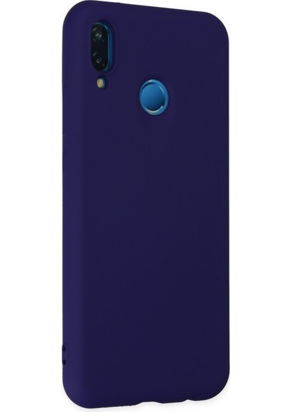 Huawei P20 Lite Kılıf Nano Içi Kadife Silikon - Mor