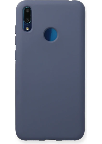 Happycase Huawei Y7 2019 Kılıf Nano Içi Kadife  Silikon - Gri