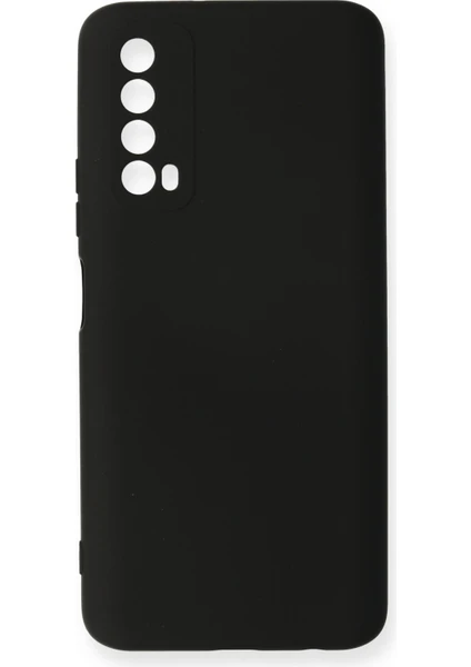 Happycase Huawei P Smart 2021 Kılıf Nano Içi Kadife  Silikon - Siyah