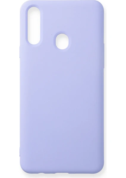 Happycase Huawei P40 Lite E Kılıf Nano Içi Kadife  Silikon - Lila