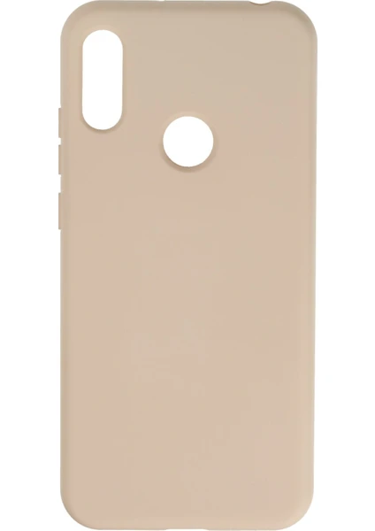 Happycase Huawei Y6 2019 Kılıf Nano Içi Kadife  Silikon - Bej