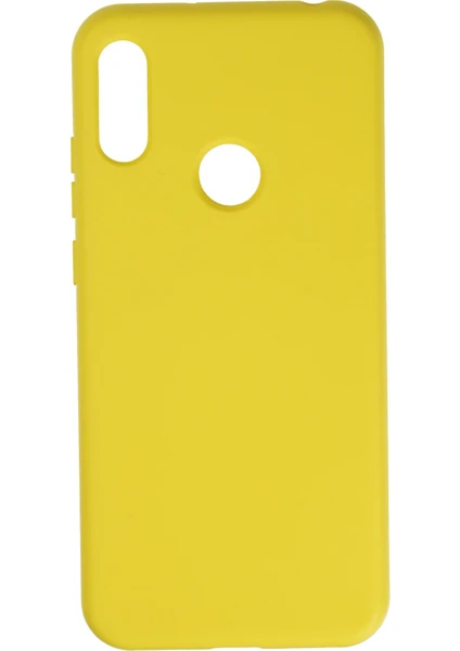 Happycase Huawei Y6 2019 Kılıf Nano Içi Kadife  Silikon - Sarı