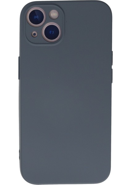 iPhone 13 Kılıf Nano Içi Kadife Silikon - Gri