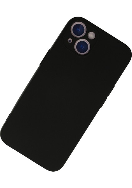 iPhone 13 Kılıf Nano Içi Kadife Silikon - Siyah