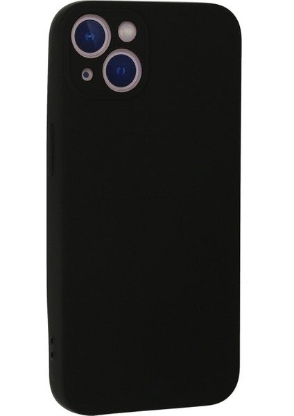 iPhone 13 Kılıf Nano Içi Kadife Silikon - Siyah