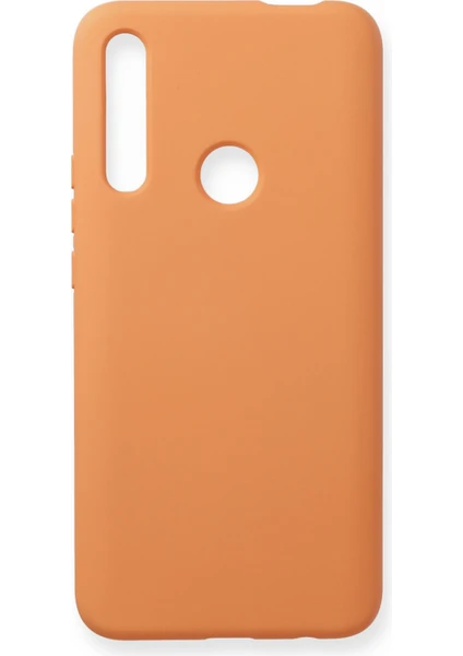 Happycase Huawei Y9 Prime 2019 Kılıf Nano Içi Kadife  Silikon - Turuncu