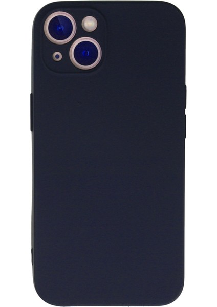 iPhone 13 Mini Kılıf Nano Içi Kadife Silikon - Lacivert