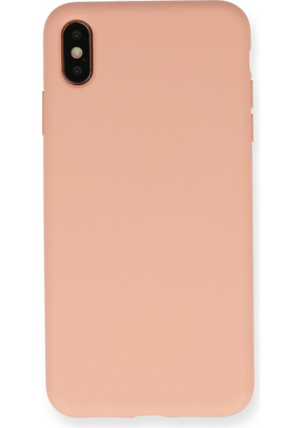 iPhone Xs Kılıf Nano Içi Kadife Silikon - Pembe